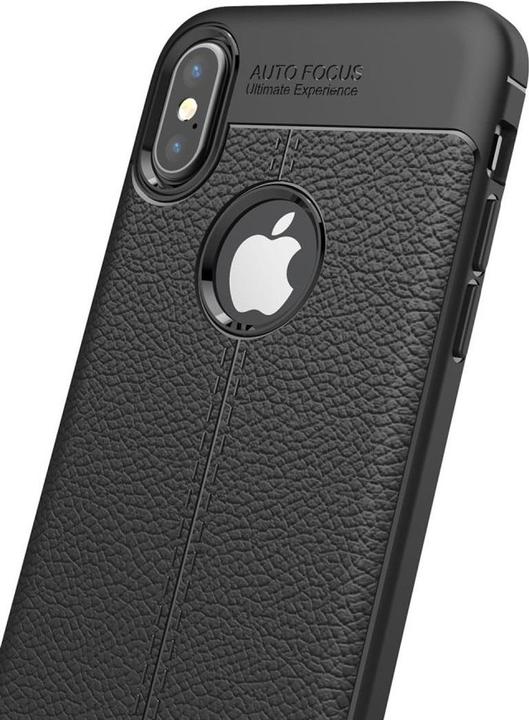 Produktbild König Design Apple iPhone X / 10 Handy Hülle Schutz Case Back Cover Silikon Bumper Schwarz (Apple iPhone X)