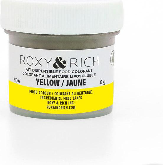 Roxy & Rich Fettlösliche Pulverfarbe Gelb für Schokolade