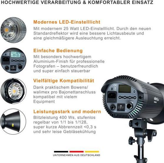 Actual product image Walimex pro Stager 400 HSS Set Single (400 W, Set)