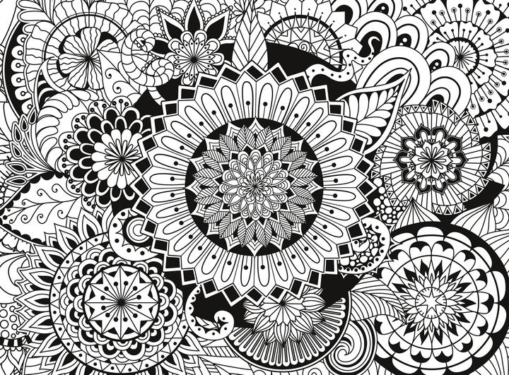 Actual product image Clementoni Colour Therapy Flowers (500 pieces)