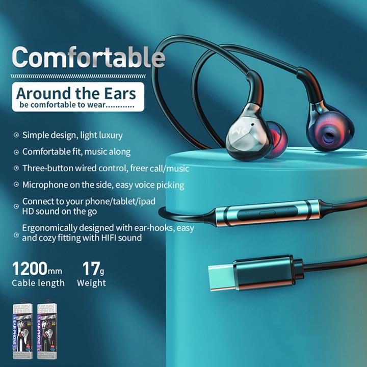 Image du produit Wekome Casque filaire HiFi USB-C blanc (Sans fil)