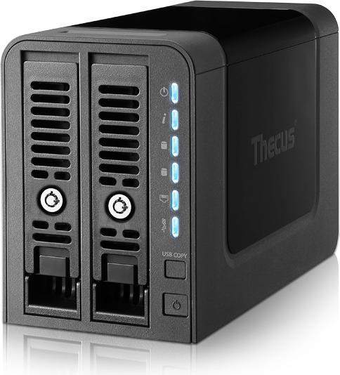 Produktbild Thecus Technology N2350 - NAS-Server - 2 Schächte