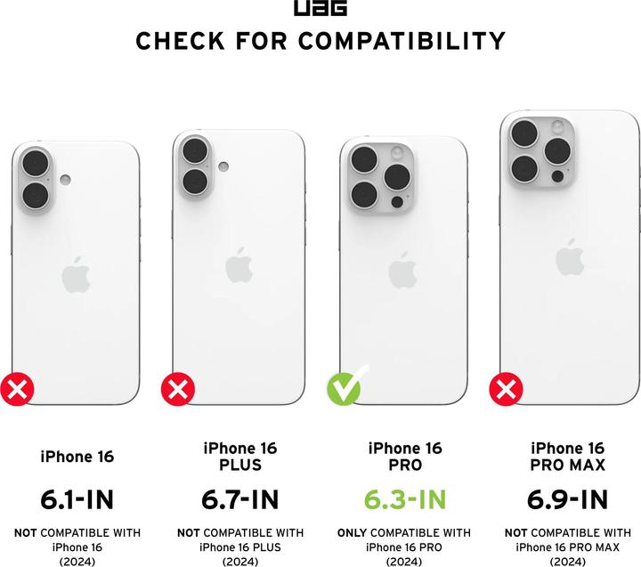 Nährwerte und Zutaten UAG Essential Armor Magsafe (Apple iPhone 16 Pro)