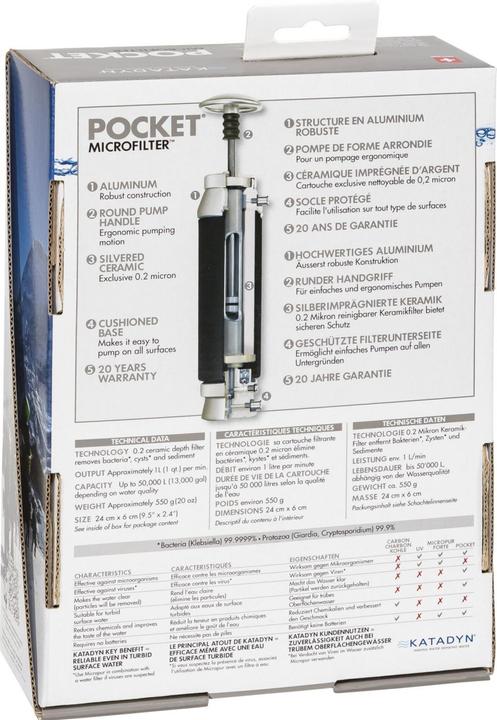 Image du produit Katadyn filtre à poche