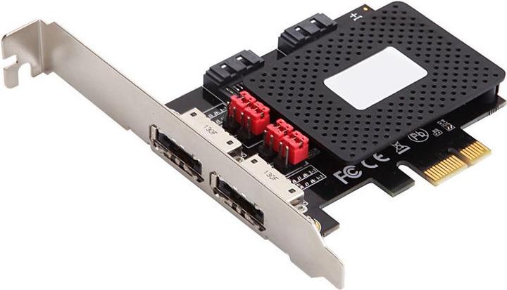 Actual product image MicroConnect PCIe SATA III Expansion Card ASM1061