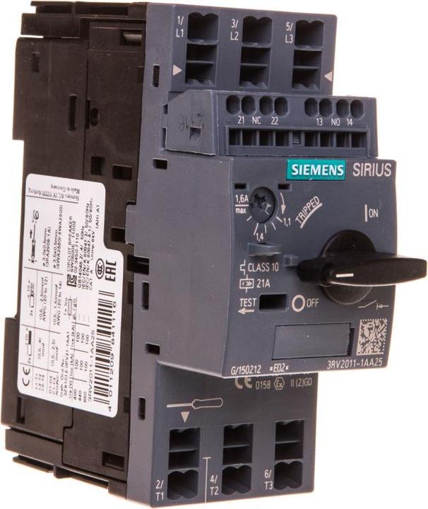 Produktbild Siemens Leistungsschalter 3RV2011-1AA25 1 St. (3RV20111AA25)