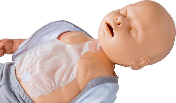 Produktbild Pulox Reanimationspuppe Trainingspuppe Practi-Baby mit Gesichtsmaske, 4 Luftbeuteln und Tragetasche
