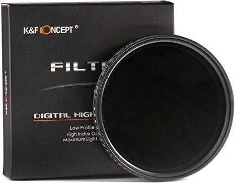 Produktbild K&F Concept Variabler ND-Filter ND2 bis ND400 (62 mm, ND- / Grauverlauffilter)