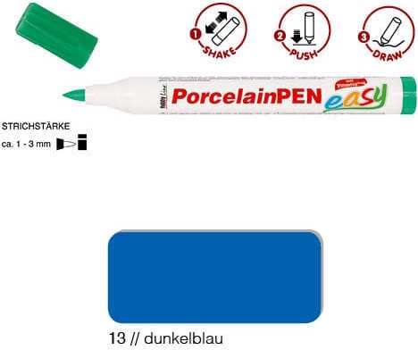 Kreul Porzelanfarben royalblau (Dunkelblau, 3 mm, 1 x)