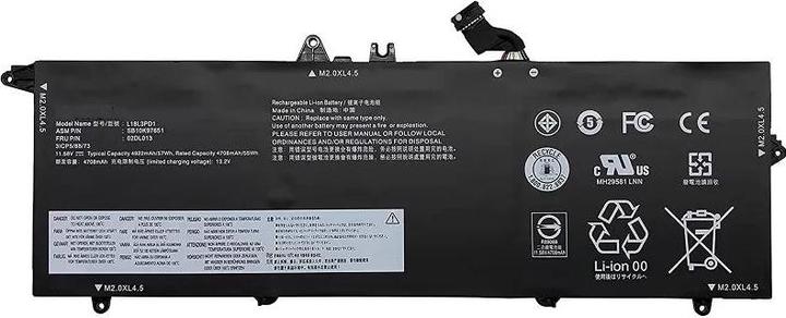 Actual product image Lenovo BATTERY 4cell 60Wh 15.44V (4 Cells, 3830 mAh)
