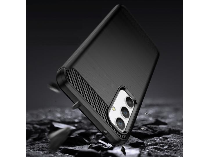 Actual product image Screenguard Carbon Brushed Soft TPU Case (Samsung Galaxy A35)