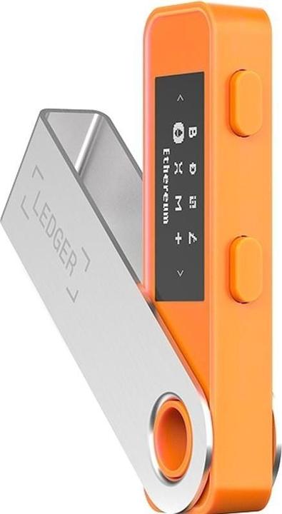 Actual product image Ledger Nano S Plus - Orange (Litecoin, Bitcoin, Dogecoin, Ethereum Classic, Dash)