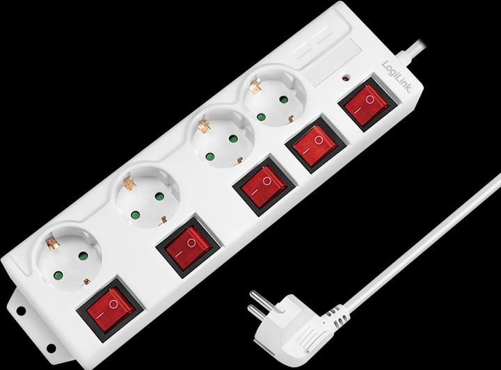 Image du produit LogiLink 4x CEE 7/3 max (4 x, CEE 7/3, 1.50 m)