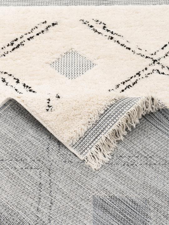 Produktbild Pergamon In & Outdoor Teppich Shaggy Sylt Rauten (120 x 170 cm)