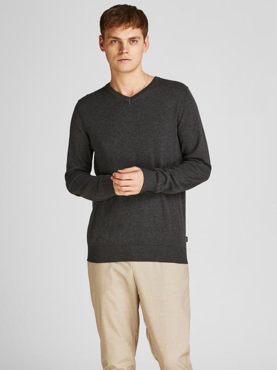 Actual product image Jack & Jones Pullover Strickpullover mit V-Ausschnitt JJEEMIL KNIT V-NECK - 5060 (M)