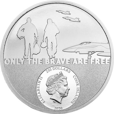 Actual product image CIT Coin Invest Platinum Real Heroes - Fighter Pilot 1 oz (999.50, 2020)