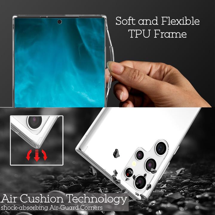 Actual product image Nalia Clear Transparent Hybrid Sleeve (Samsung Galaxy S22 Ultra)