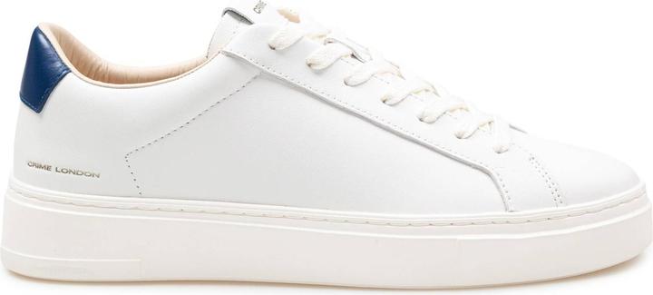 Crime London Crime leather sneakers white and blue color