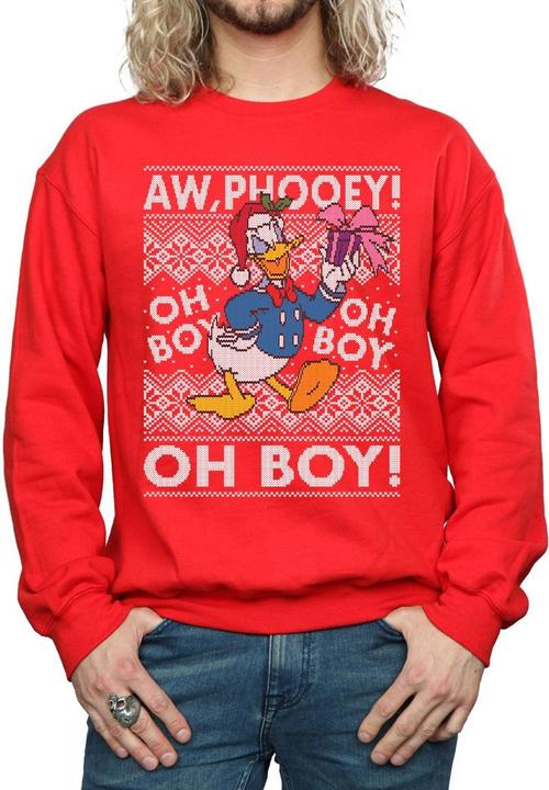 Immagine prodotto Disney Donald Duck Christmas Fair Isle Felpa Uomo (3XL)