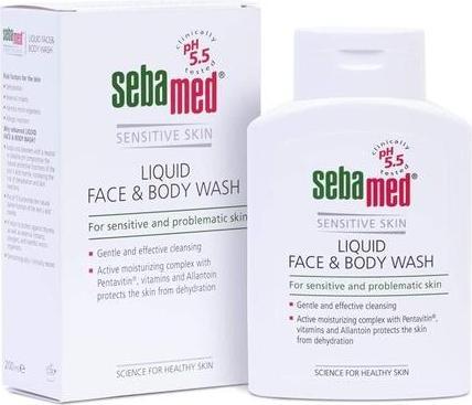 Actual product image Sebamed Sensitive Skin Face & Body Wash (200 ml)