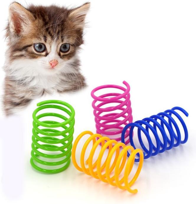 Image du produit Hermex Ressorts en spirale Jouet pour chats Jeu d'adresse Jouet à ressorts