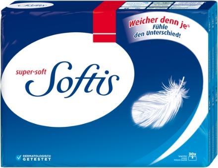 Softis Regina Super Soft, Hygiene Taschentücher, 30 Stücke