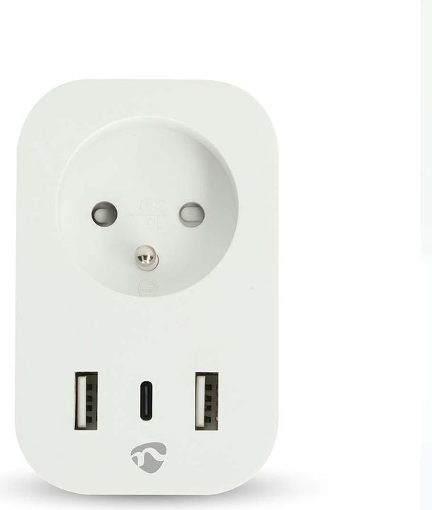 Image du produit Nedis N WIFIP151EWT - Switchable WLAN socket outlet with USB FR version