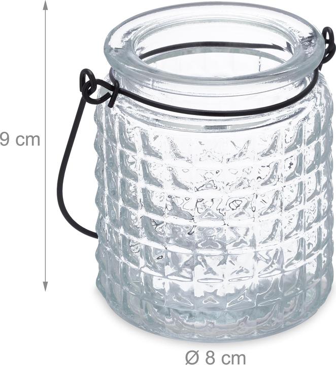 Actual product image Relaxdays 12x lantern (1 x, 9.5 x 8 x 18 cm)