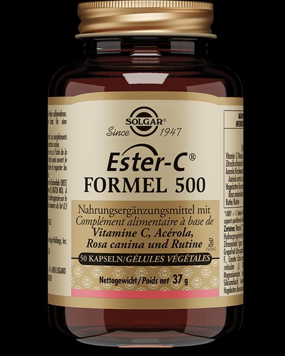 Actual product image Solgar Ester-C Formula 500 Caps (1 Piece, Capsules, 145 g)
