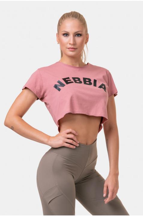 Nebbia Loose Fit & Sporty Crop Top 583 old rose (L)