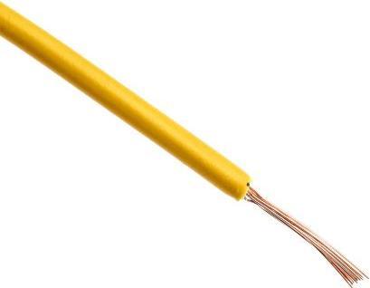 Actual product image Rs Pro 2491X yellow equipment wire,.5sq.mm 100m (100 m)
