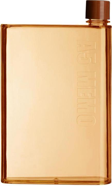 Actual product image JTI Flat water bottle, A5 Memo - Orange (0.42 l)