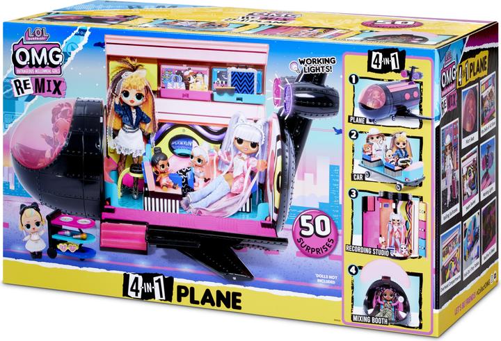 Immagine prodotto MGA O.M.G. Remix 4-in-1 Plane Playset Transforms