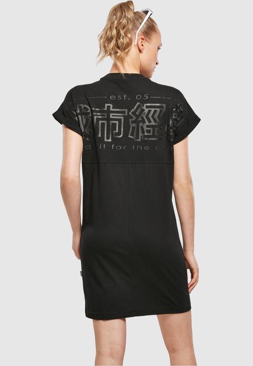 Actual product image Urban Classics Ladies Cut On Sleeve Printed Tee Dress (XS)