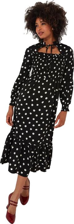 Immagine prodotto Joe Browns Vestito midi a pois con scollo a cravatta (44)