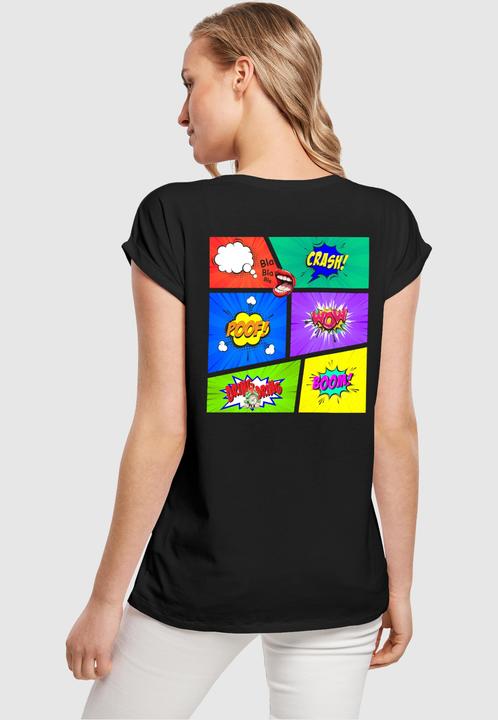 Actual product image Merchcode Ladies Book Comic Extended Shoulder Tee - 112993 (L)
