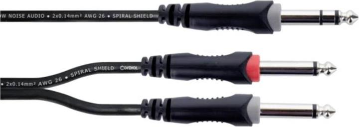 Produktbild Cordial 14877 Klinke Audio Y-Adapter (1x Klinkenstecker 6.3 mm (stereo) - 2x Kli (1.50 m)
