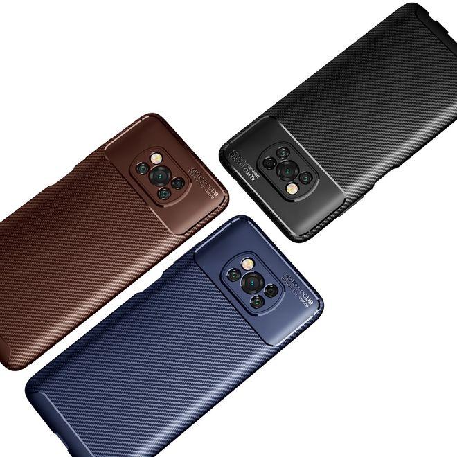 Image du produit MU Style Série Softcase TPU en fibre de carbone (Xiaomi Poco X3 NFC)