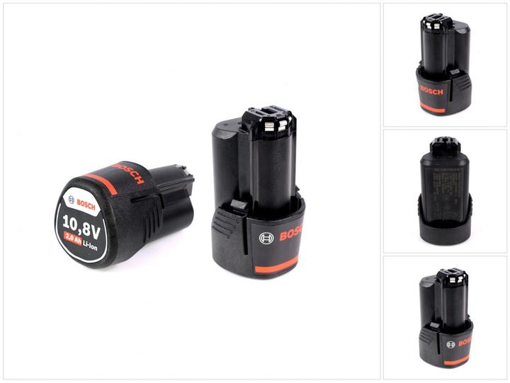 Produktbild Bosch Professional Bosch Starter-Set 10,8 V mit 2 x 10,8V 2 Ah / 2000 mAh Lithium-Ion Professional Akku 2607336879 (10.8 V)