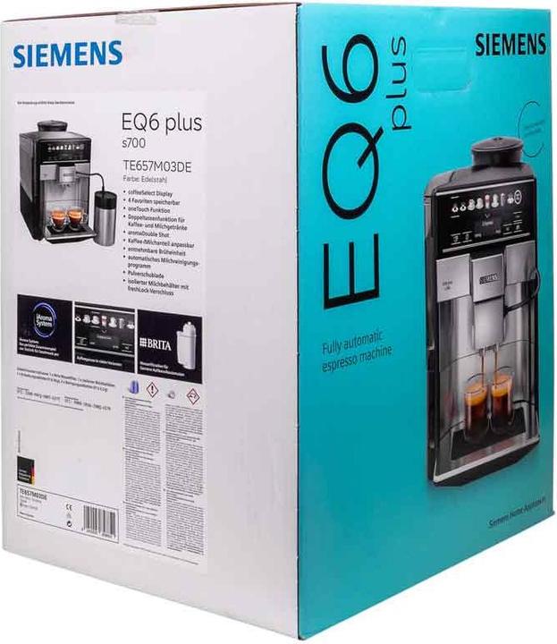 Actual product image Siemens EQ6 plus s700 TE657M03EN