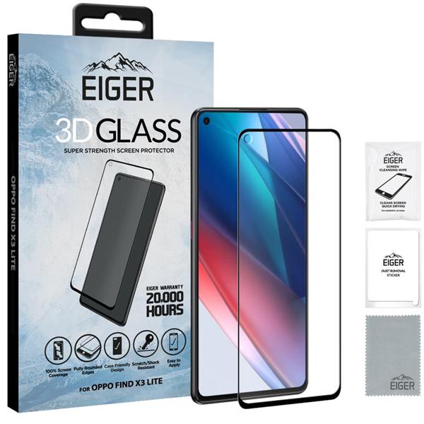Produktbild Eiger Mountain Glass Clear Edge (1 Stück, Oppo Find X3 Lite)