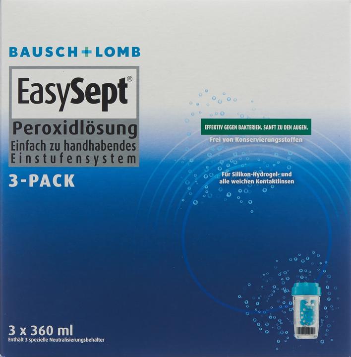 Produktbild Bausch + Lomb EasySept 3Pack (Peroxid-System, 1080 ml)