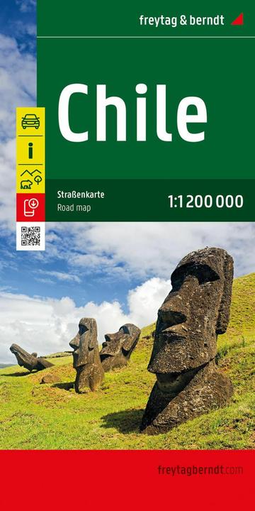 Immagine prodotto Cile, carta stradale 1:1.200.000, freytag & berndt
