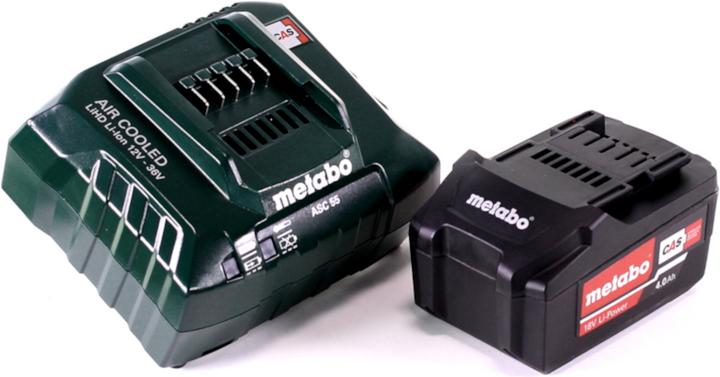 Actual product image Metabo Basic set 18V with 1x Li-Power battery pack 4.0 Ah ( 625591000 ) + charger ASC 55 ( 627044000 ) (18 V)