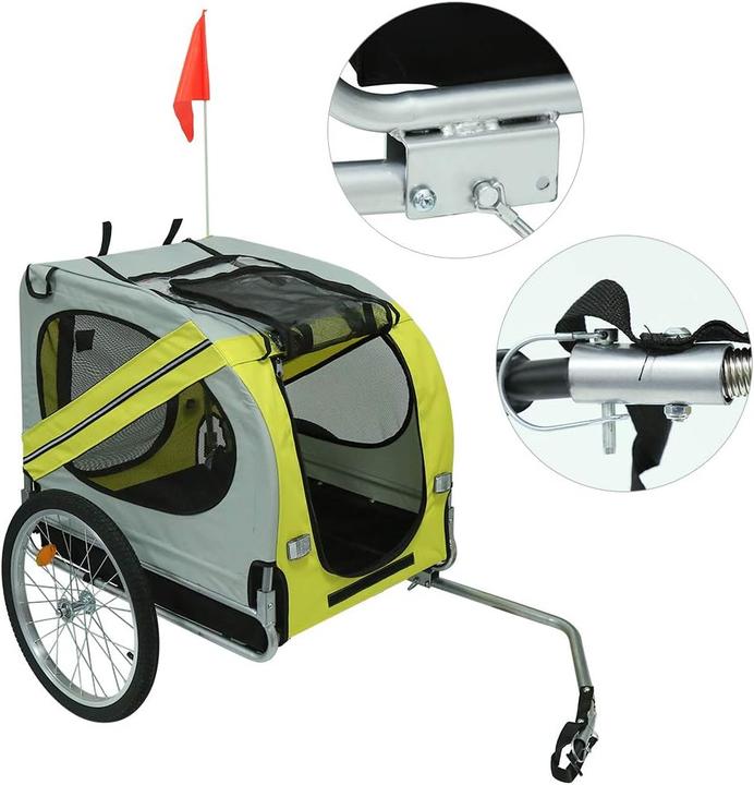 Produktbild Drumm Hunde Fahrradanhänger mit Reflektor
