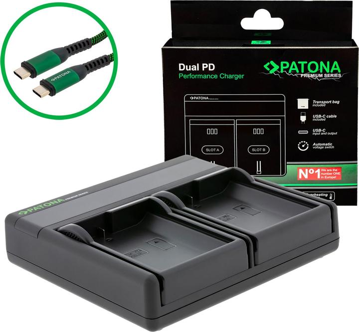 Image du produit Patona Dual PD Nikon EN-EL15 USB-C (Chargeur de batterie d'appareil photo)