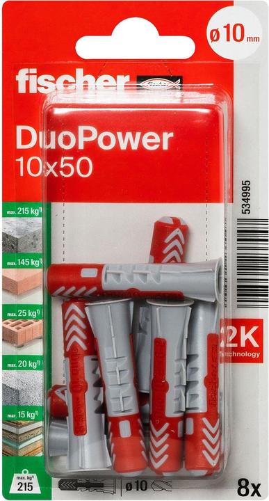 Produktbild Fischer SB Nylondübel Duopower (8 Stk.)