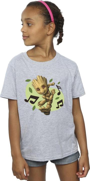 Immagine prodotto Guardians Of The Galaxy Groot Musical Notes Maglietta Ragazze (128)