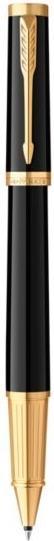 Actual product image Parker Pen PARKER Rollerball Ingenuity Black glossy GT (F, black) (Gold, Black, 1 x)