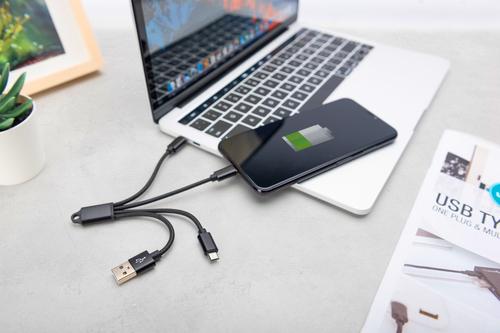 Produktbild Digitus Assmann USB 2.0 extension cable. type A M/F. 5.0m. USB 2.0 conform. UL. bl/gr. gold (5 m, USB 2.0)